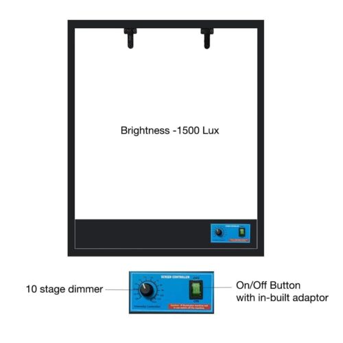 Atenuador de 10 etapas, iluminador de rayos X LED caja de visión con adaptador incorporado - Imagen 2 de 3