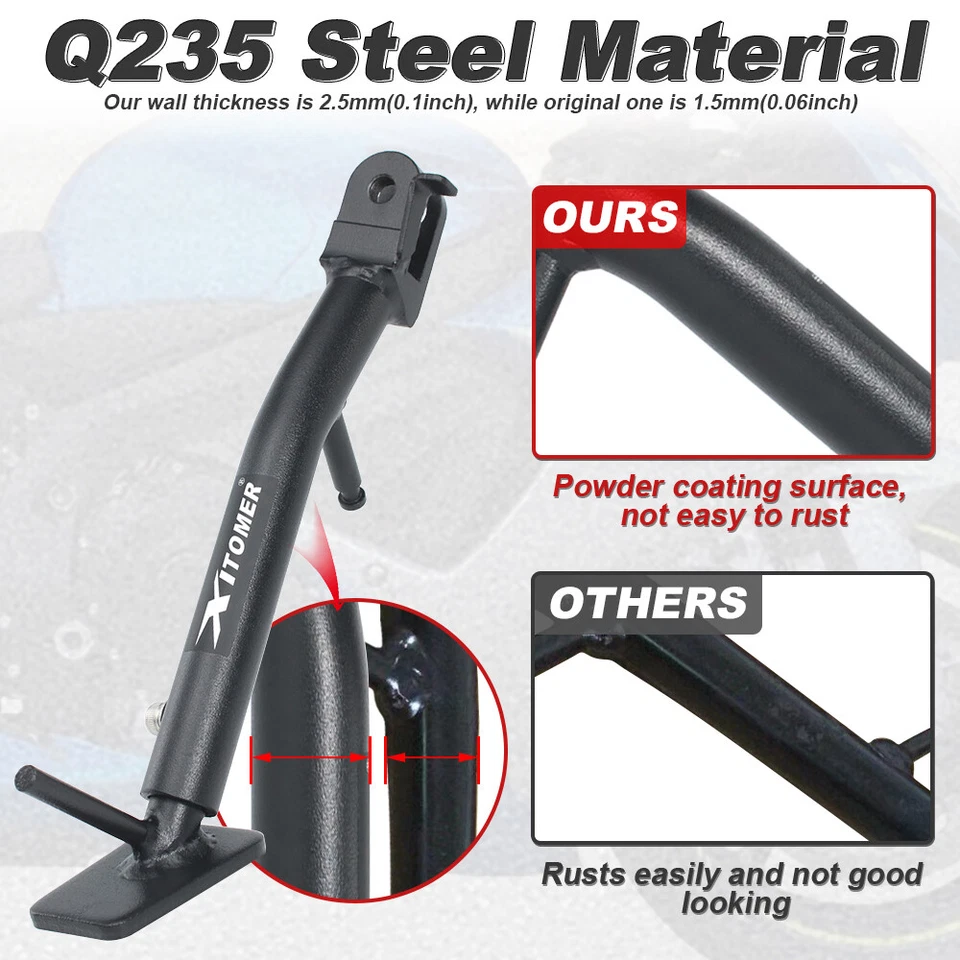 Fit For Suzuki GSX-R600 2011-2025 Adjustable Kickstand Adjustable Sidestand - Image 4 of 4