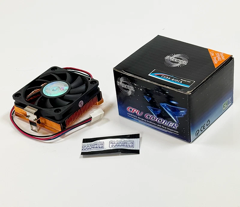 EverCool Socket-370 Socket-A 1U Low Profile Copper CPU Cooler - Image 3 of 3
