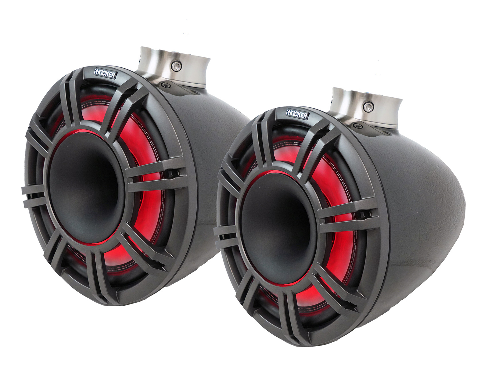 4 KICKER 47KMFC11 11 Рупор для морских лодок с плоским креплением на колонках KMFC11