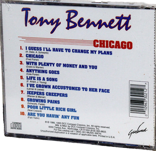 DCC CD GRZ-021: Tony Bennett mit Basie Orchestra - Chicago, 1995 USA OOP VERSIEGELT - Bild 2 von 2