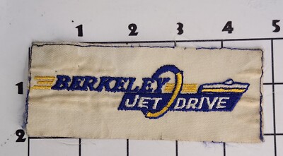 Berkeley Jet Drive Patch Industries Embroidered Vintage Florida Boats Boating
