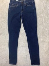 Gap 1969 Size 27 Womens Jeans Legging Stretch Mid Rise Dark Wash