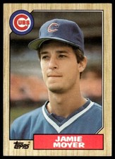 1987 Topps Baseball Card Jamie Moyer Rookie Chicago Cubs #227