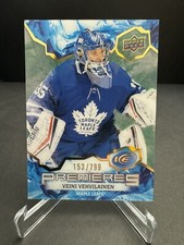 2021-22 Ice Premieres Green Veini Vehvilainen Rookie 153/799 Toronto Maple Leafs