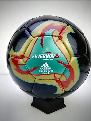 中古 BOLA - Fyuti 2LP Adidas FEVERNOV glidor Official MATCH BALL 2002 -Black-FIFA world