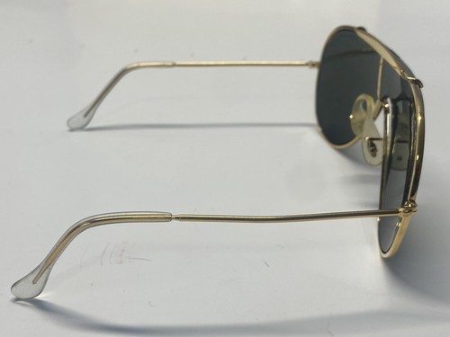 Vintage Bausch And Lomb RayBan Wings Sunglasses Gold Frame Very Nice! - 第 3/9 張圖片