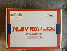 Li Time LiFePO4 14.6V 10A Smart Lithium Battery Charger