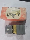 Vintage Bandai Tin Jeep Toy Japan Friction Drive