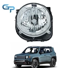 For Jeep Renegade 2015-2018  Halogen Headlight Chrome Housing Driver Left Side