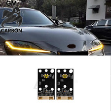 Toyota Supra CSL Style Giallo Faro DRL LED Modulo Set (Mk5 A90/A91)