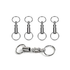 Quick Release Keychain 4 Pack Detachable Pull Apart Key Rings