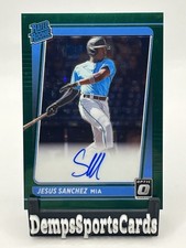 2021 Optic Rated Rookie Signatures Green Stars /75 RC Jesus Sanchez RRS-JE Miami