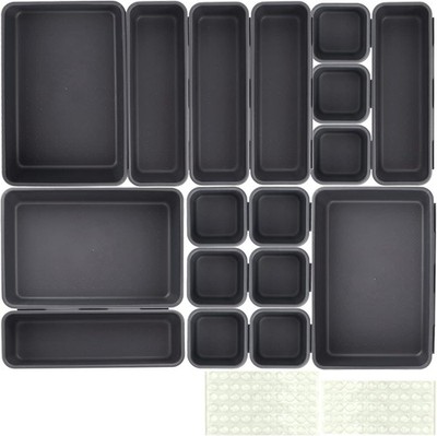 Schubladen Organizer 17STK,Schubladen Ordnungssystem Drawer Organizer Schublade