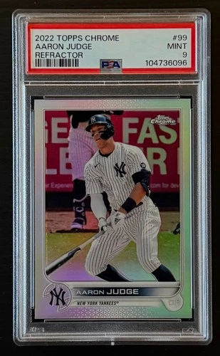 Aaron Judge 2022 Topps Chrome #99 Refractor PSA 9
