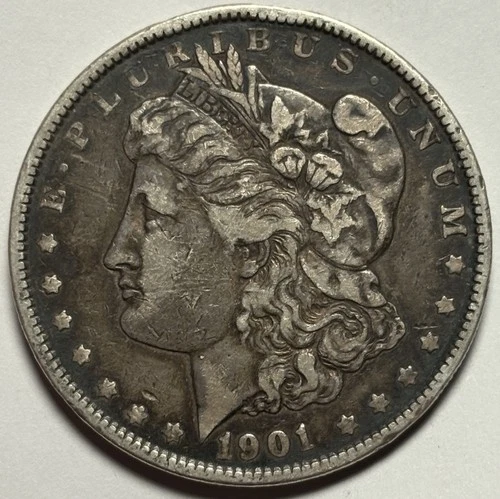 1901 Morgan Silver Dollar — VF+ Condition, Original Surfaces 🔥 Better Date