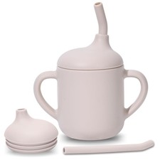 1 PCS Silicone Shatterproof Baby Sippy Straw Cup For Toddler 6 Months Drink
