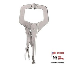 11" Locking C-Clamp - Silver 11-411