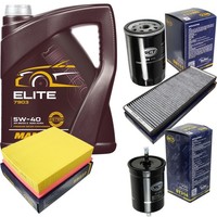 SCT Inspektionspaket 5L Mannol Elite 5W-40 FüR Audi A4 1.6 1.8 VW Passat Variant