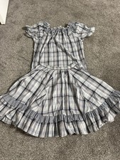 Vtg Tru-West Rockmount Ranch Wear Denver Co. Custom Fitted 2 Pc Plaid 21