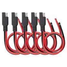 5PCS 12AWG 1ft SAE Extension Cable Solar Panel Connector