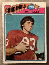 1977 Topps Pat Tilley Football Rookie Card RC 412 Poor Creased Bad Corners Edges. rookie card picture