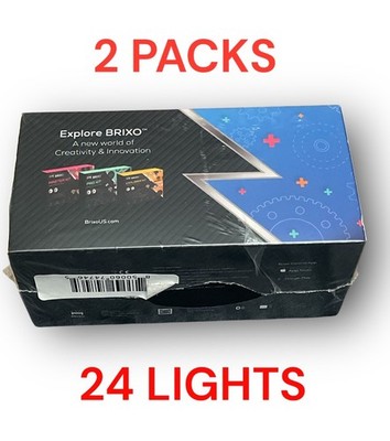 Explore Brixo Light Bricks Pack-Set of 24 for LEGO  8 Red 8 Green 8 Orange