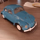 Vintage 1960s Tonka VW Blue Beetle Bug Pressed Steel Toy Car 52680