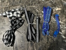 Small Dog Collar/leash Set, Lot Of 3