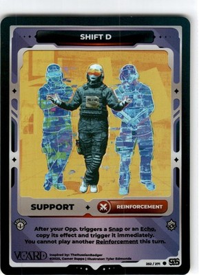 VCard Divine Chaos First Edition   Holo Foil  Support  Shift D