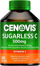 Cenovis Vitamin C 500mg Sugarless Supplement - 300 Chewable Tablets