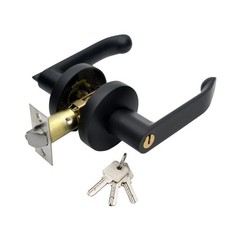 Internal Door Handle Entry Privacy Bathroom Bedroom Door Lever Lock Set W/Keys