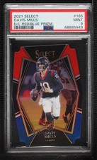 2021 Select Premier Level Red & Blue Prizm Die-Cut Davis Mills PSA 9 MINT 0yg9