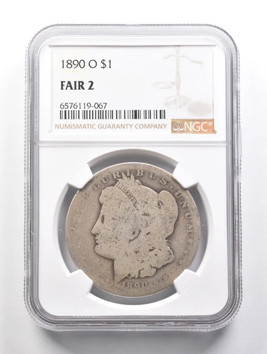 LOWBALL 1890-O Morgan Silver Dollar NGC Low Ball FR2 FR-2 Fair Pocket Piece *565
