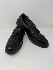 Deer Stags Shoes Mens Size 11 Black Borough Tassel Loafers Memory Foam Dress