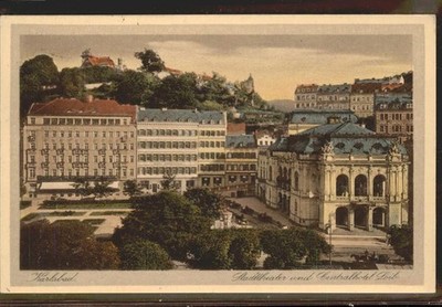 Karlovy Vary Eger City Theatre with Central Hotel Loib