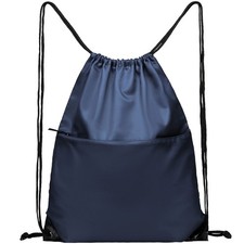 Drawstring Backpack Sports Water Resistant String Bag Sport Gym Sackpack for ...