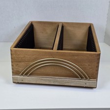 Vintage Mid-Century Style Wooden CD Storage R...