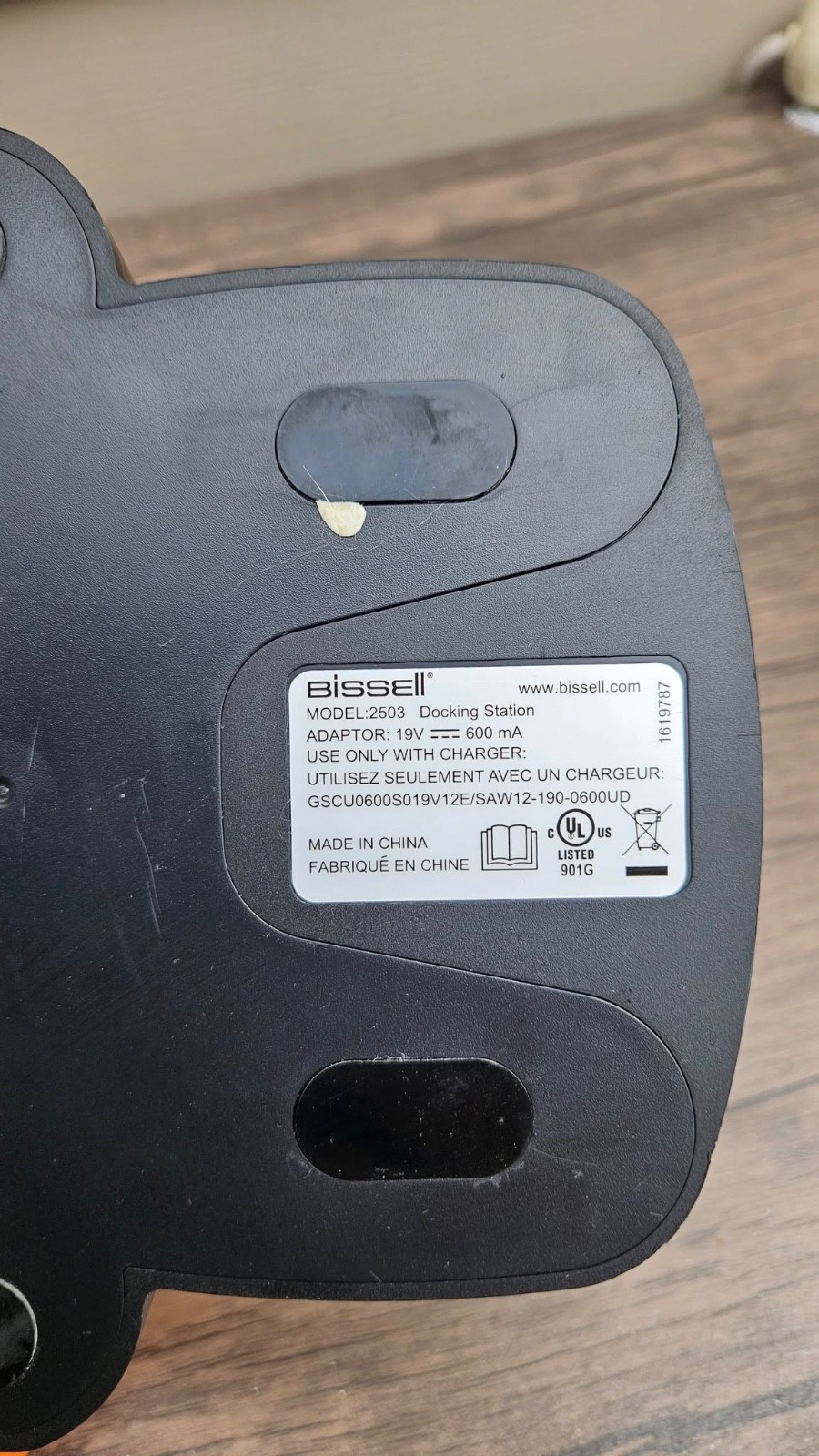 Bissell Vacuum Docking Station Model 2503 (NO POWER ADAPTER) A5