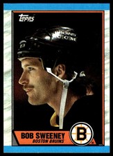1989-90 Topps #135 Bob Sweeney Boston Bruins Hockey Card