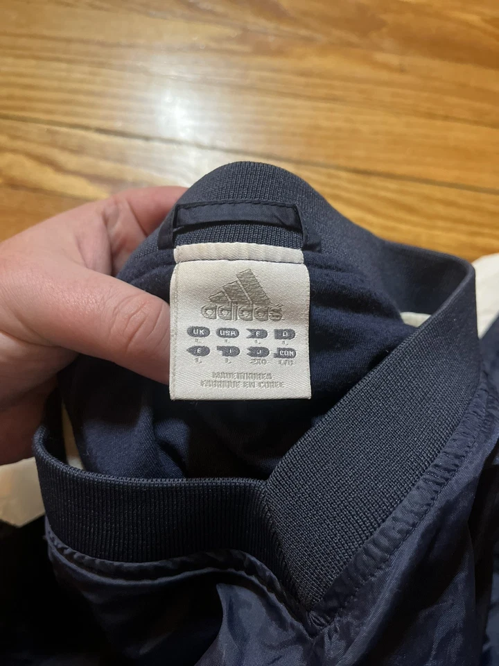 Pulôver de beisebol vintage Y2K Adidas Boston Red Sox MLB jaqueta corta-vento masculina grande - Imagem 4 de 4