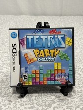 Nintendo DS Tetris Party Deluxe Game Cartridge Case And Manuals Tested Clean CIB