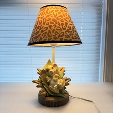 1994 RARE Vintage Disney THE LION KING Baby SIMBA Lamp w/ Original Shade WORKS