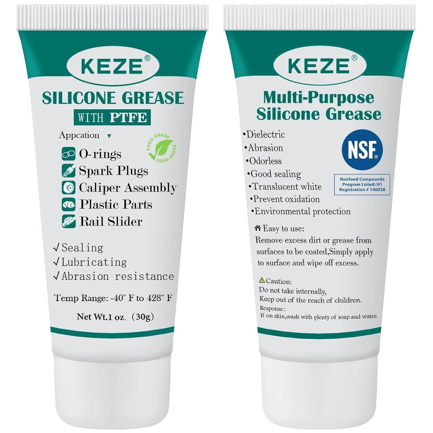Silicone Grease Automotive PTFE Lubricant Sliding Glass Door Grease Tube 92003