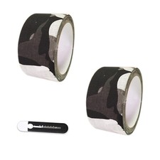 2 Rolls 5cmx5m Camouflage Duct Tape Non-Reflective Water Resistant Outdoor Camo