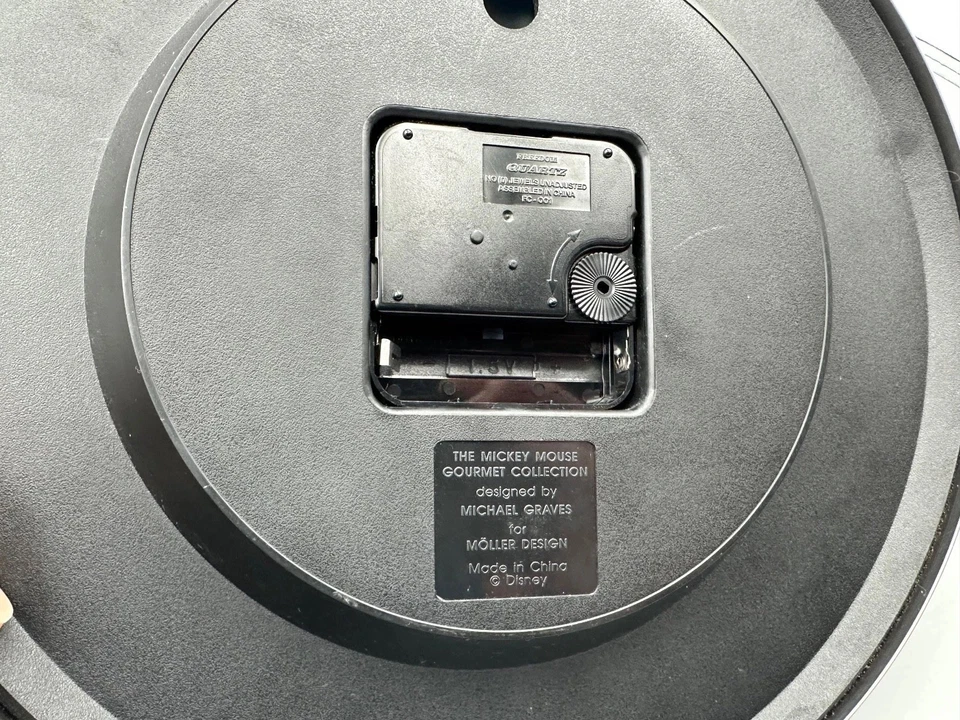 Rare Mickey Mouse Wall Clock Designed For Moller By Michael Graves Working - Image 4 of 4