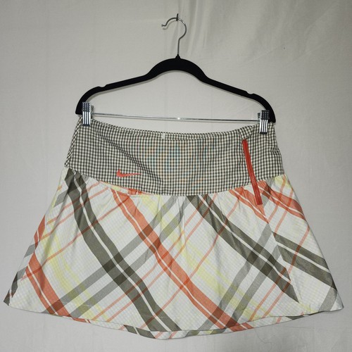 Nike Golf Women's Plaid Skort Size 8 Medium Dri-Fit with Built-In Shorts - Picture 1 of 4