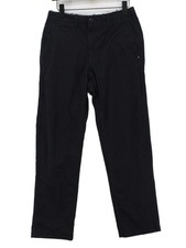 Uniqlo Women's Suit Trousers W 31 in Blue 100% Cotton Dress Pants