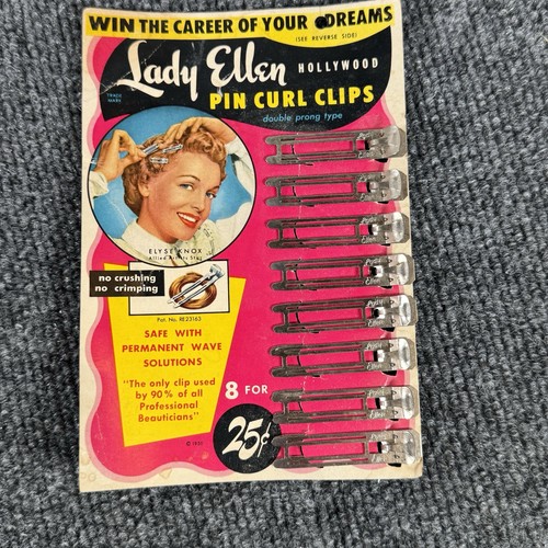 Vintage Metal Hair Clips Lot NOS Wave Clips Pin Curl Clips Spring Grip Curlers - Picture 11 of 13