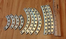 Gilbert Gabriel Erector Set Steel Curved Girder Lot of 12 w/ 3 Different Sizes